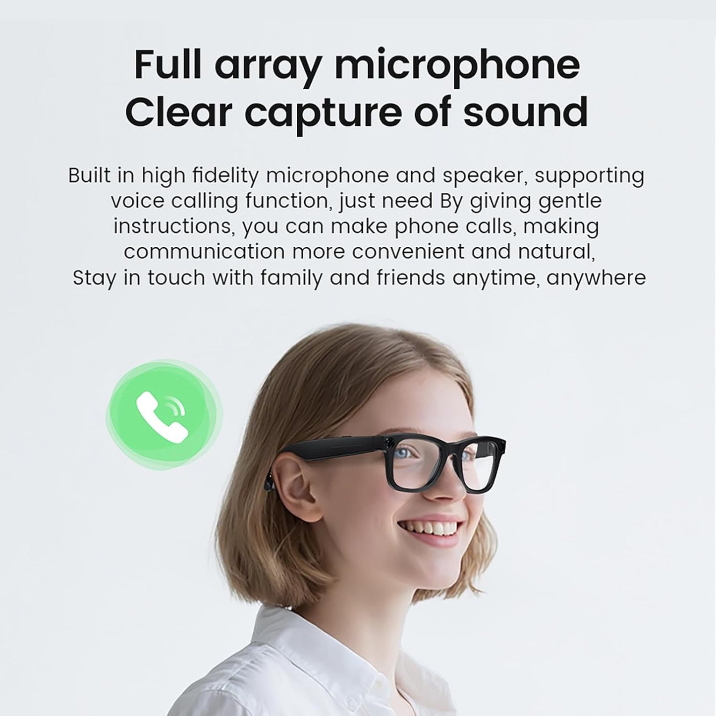 Lusby® AI Camera Glasses