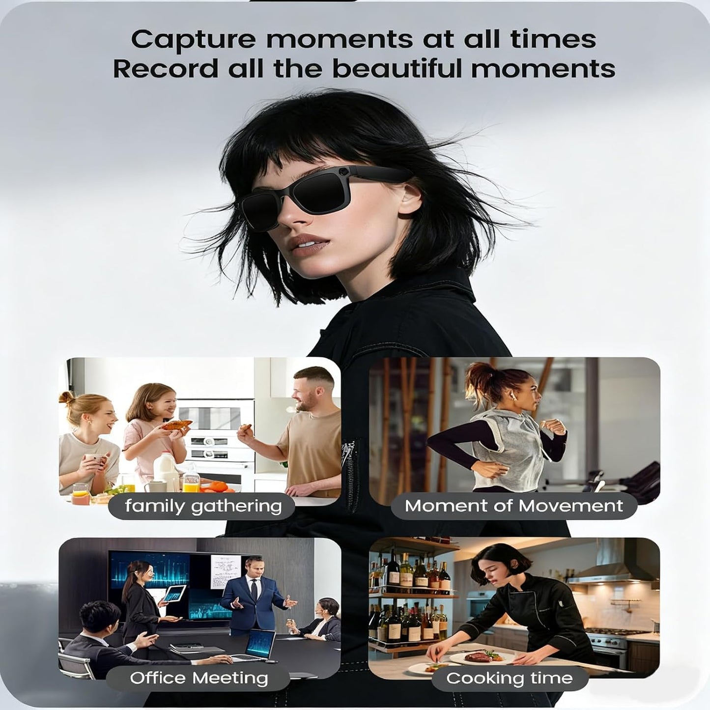 Lusby® AI Camera Glasses