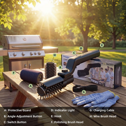 Lusby® Electric BBQ Grill Brush