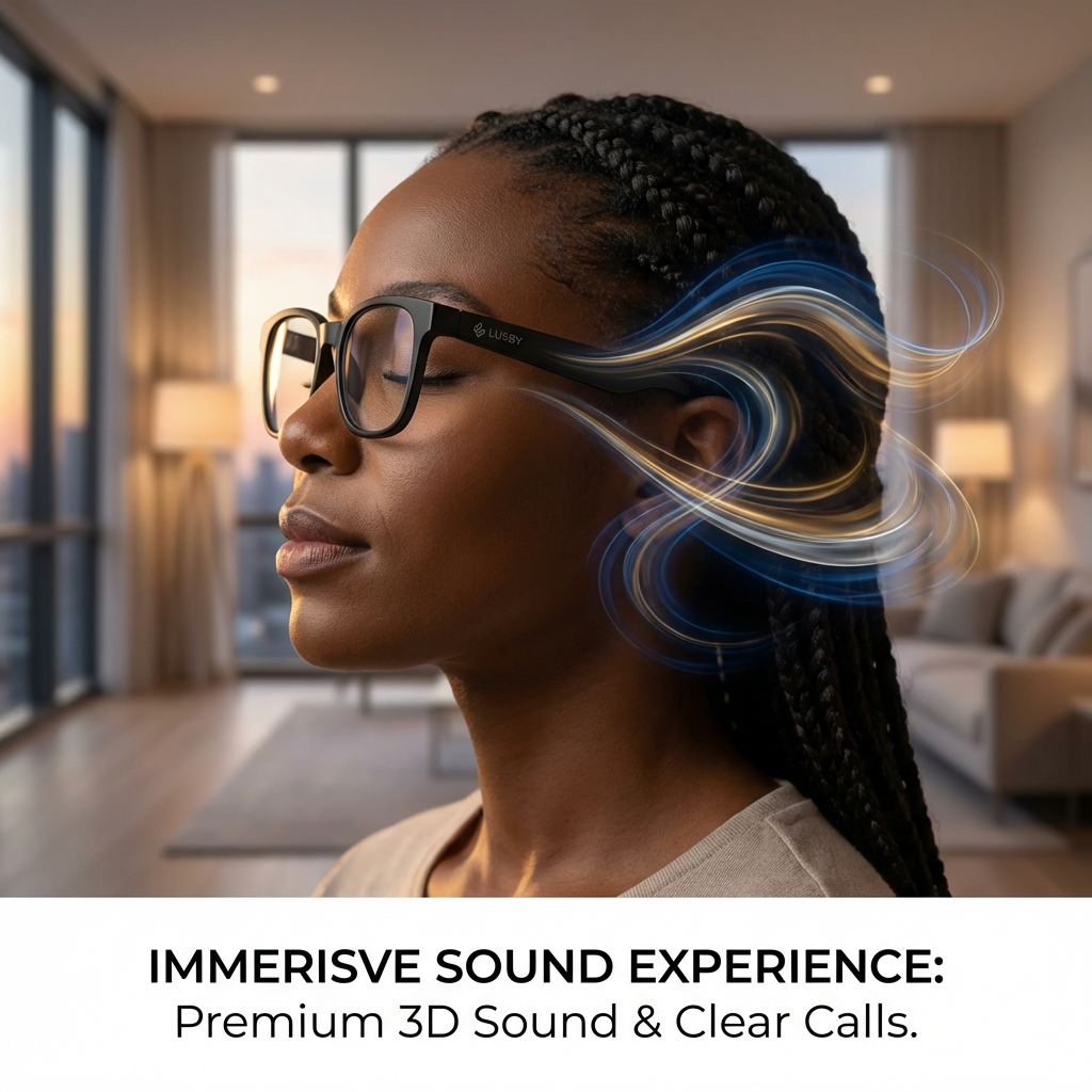 Lusby® AI Camera Glasses